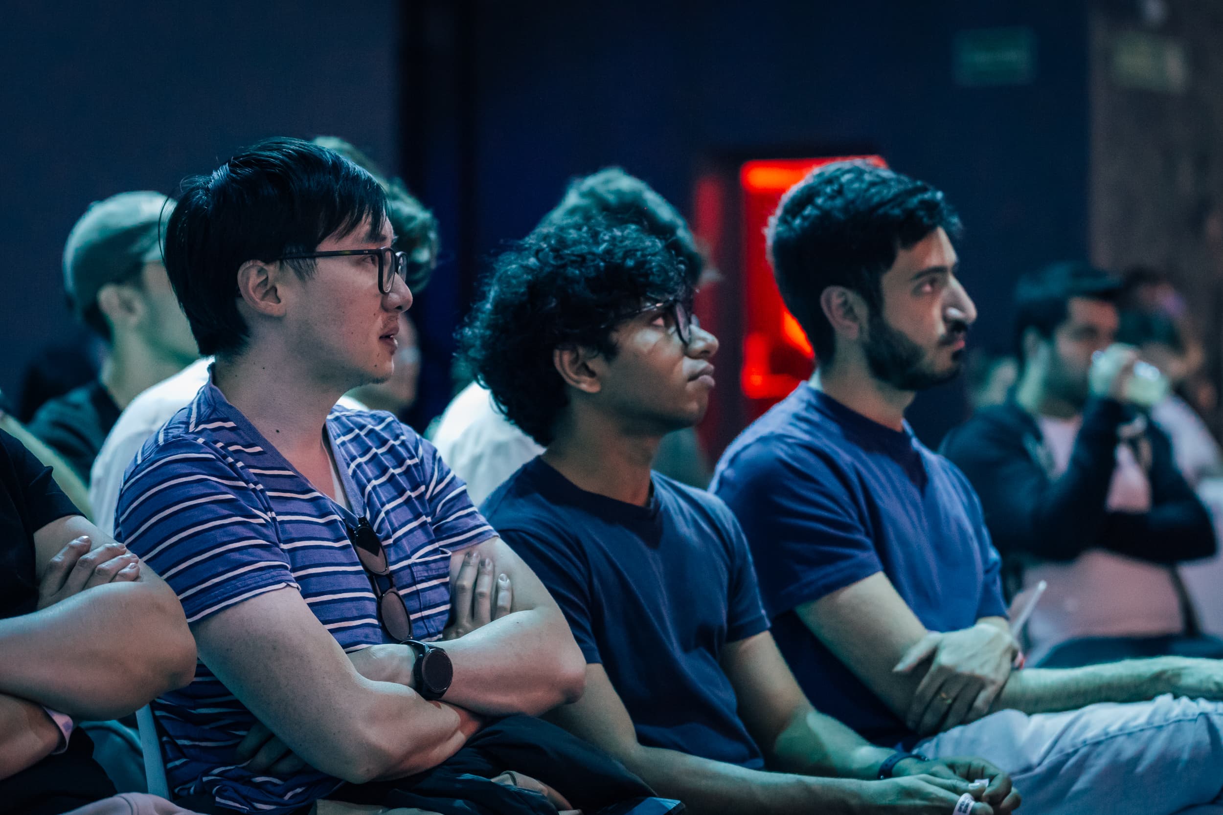 Audience at an Open AGI event